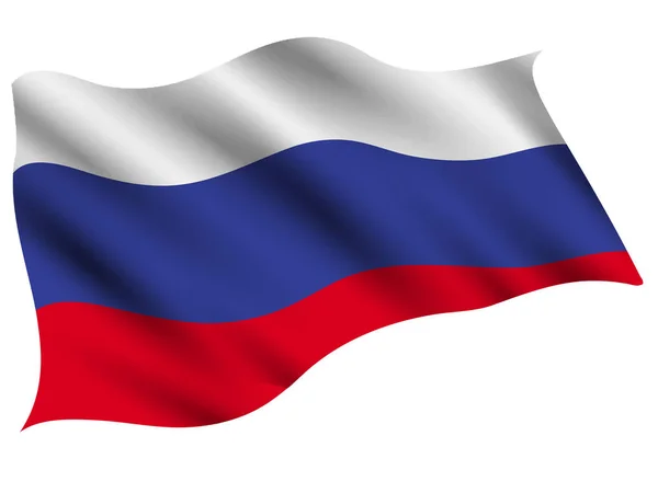 Russie Icône Drapeau Pays — Image vectorielle
