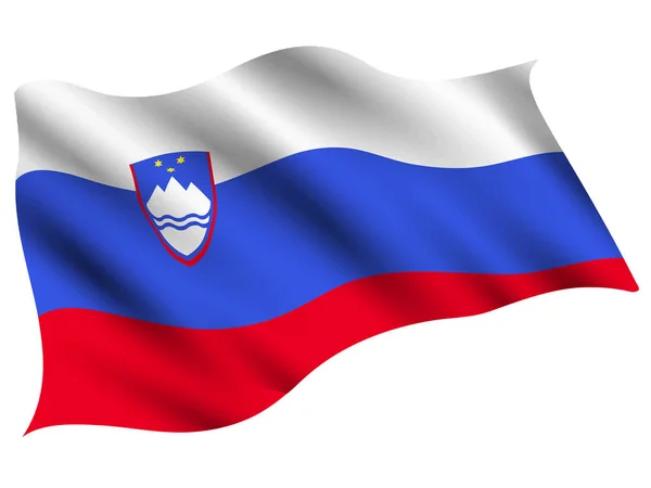Slovenia Icona Della Bandiera Nazionale — Vettoriale Stock
