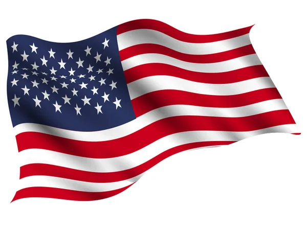 America Land Vlag Pictogram — Stockvector