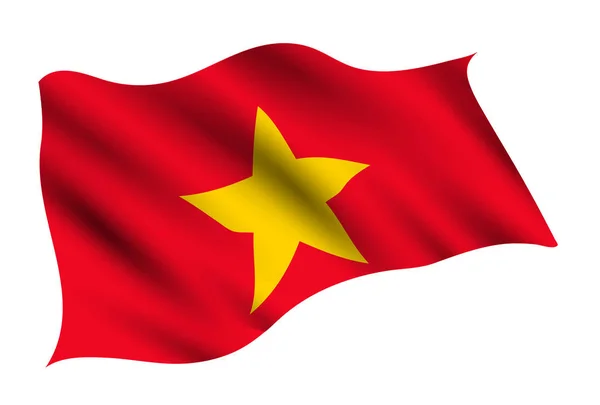 Ikon Bendera Negara Vietnam - Stok Vektor
