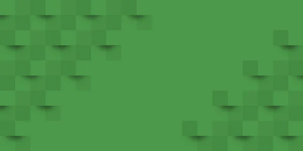 Géométrie Verte Fraîche Fond Vert — Image vectorielle