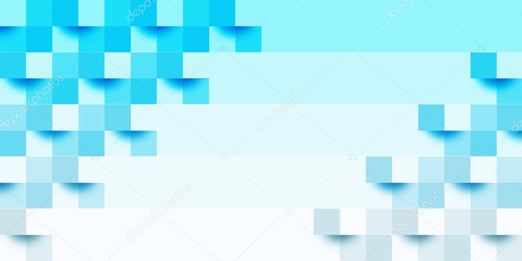 Blue geometry ocean background