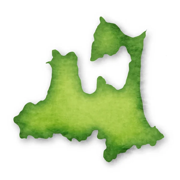 Préfecture Aomori Japon Icône Carte — Image vectorielle