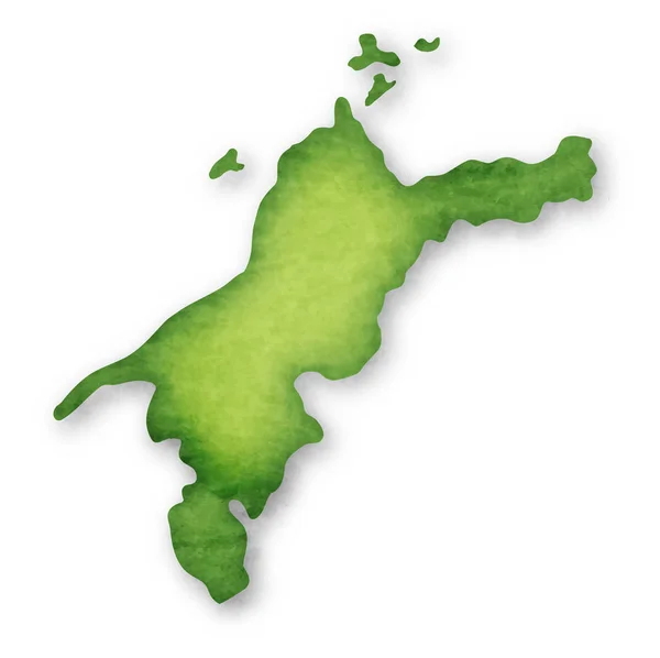 Ehime Prefektura Japonii Ikonę Mapy — Wektor stockowy
