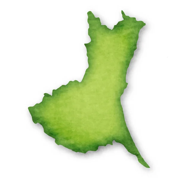 Префектура Ібаракі Піктограму Мапи Японії — стоковий вектор