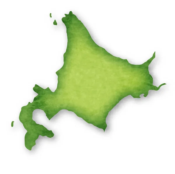 Εικονίδιο Χάρτη Χοκάιντο Της Ιαπωνίας — Διανυσματικό Αρχείο