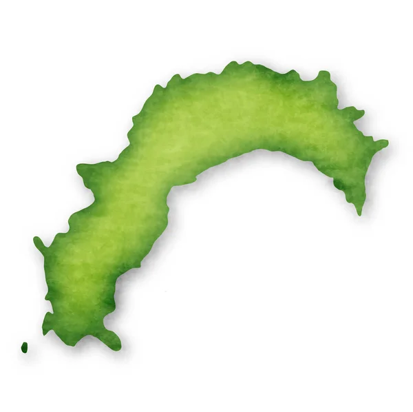 Préfecture Kochi Japon Icône Carte — Image vectorielle