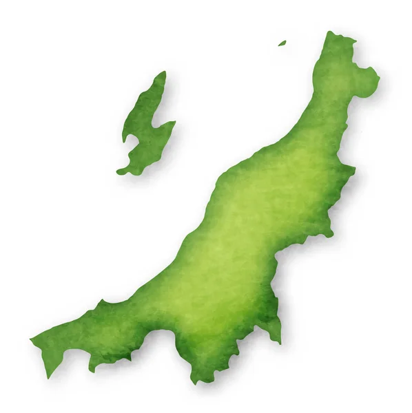 Niigata Präfektur Japan Map Icon — Stockvektor