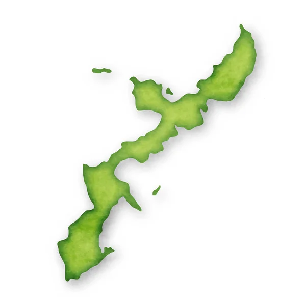 Okinawa Prefectuur Japan Kaartpictogram — Stockvector