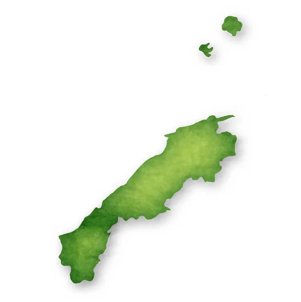 Préfecture Shimane Japon Icône Carte — Image vectorielle