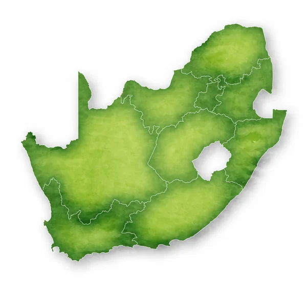 Sudafrica Icona Con Cornice Mappa — Vettoriale Stock