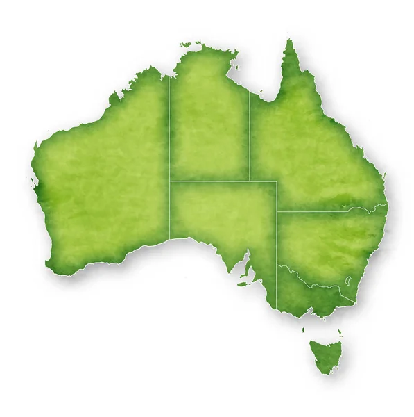 Australien Map Frame Icon — Stockvektor