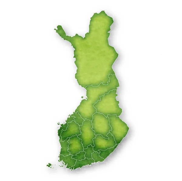 Finlande Carte Cadre Icône — Image vectorielle