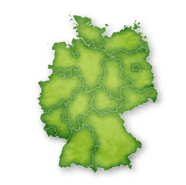 Alemanha Mapa Frame Icon — Vetor de Stock
