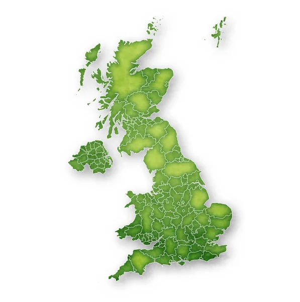 Inglaterra Mapa Quadro Ícone — Vetor de Stock