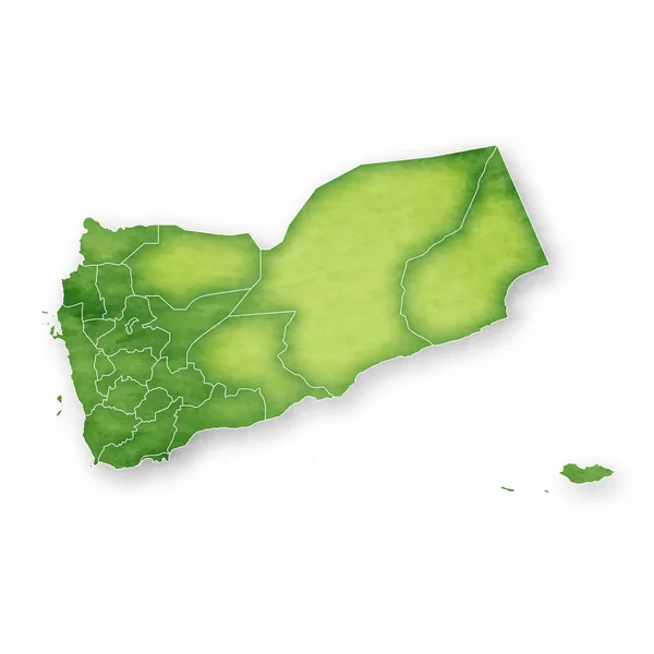 Yemen Map Frame Icon — Stock Vector