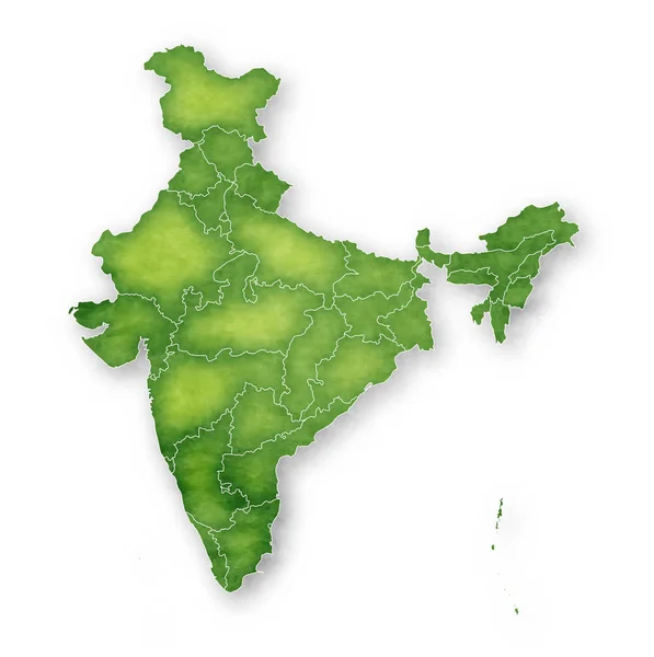 Icono Marco Mapa India — Vector de stock