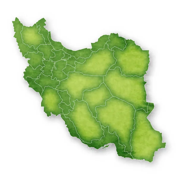 伊朗地图框架图标 — 图库矢量图片
