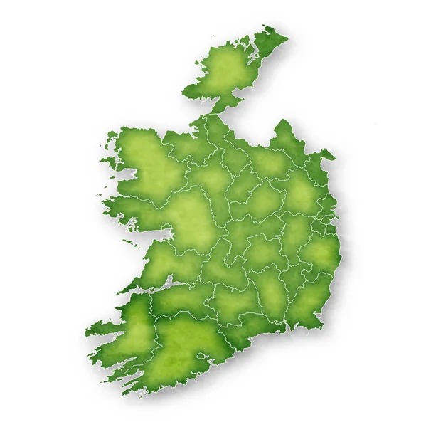 Irlanda Mapa Quadro Ícone — Vetor de Stock