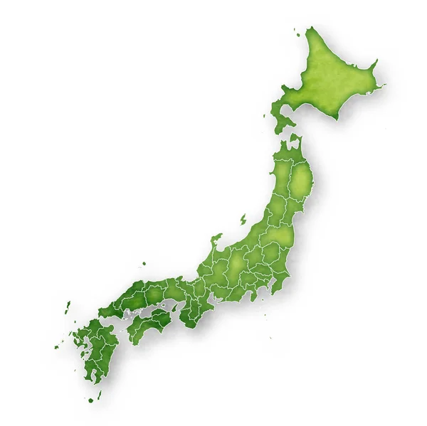 Symbol Japan Karte Frame — Stockvektor