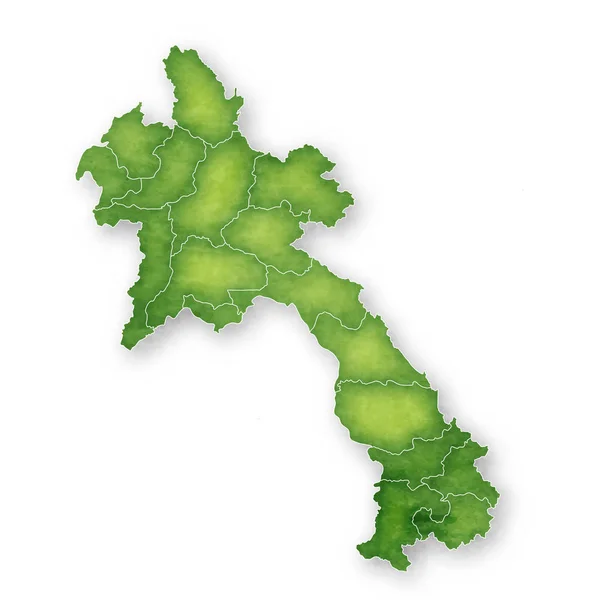 老挝地图框架图标 — 图库矢量图片