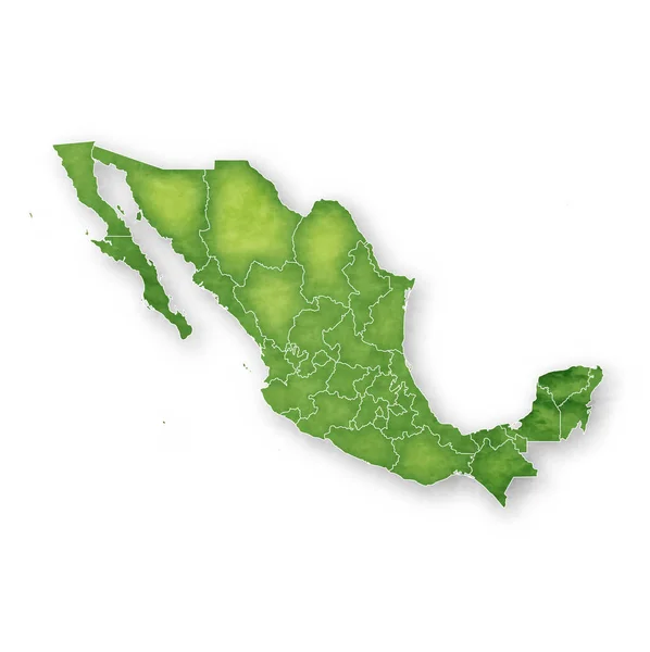 Mexico Kaartpictogram Frame — Stockvector