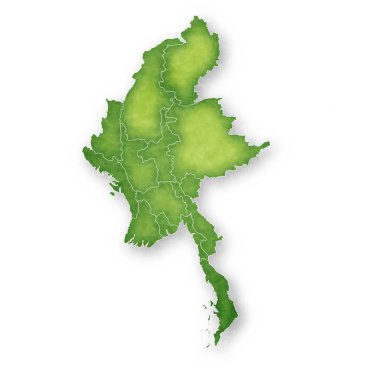 Myanmar Haritası Çerçevesi simgesi