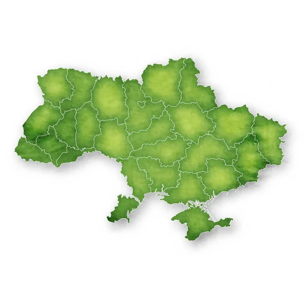 Ucraina Icona Con Cornice Mappa — Vettoriale Stock