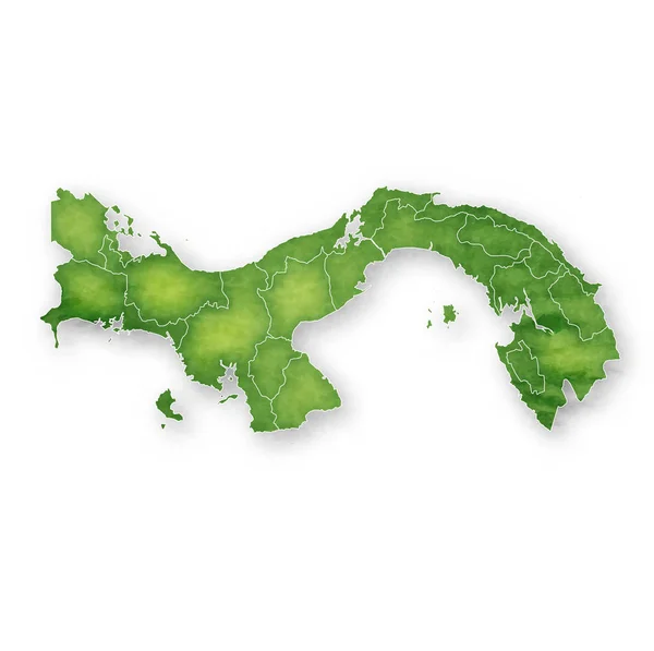 Panama Harita Çerçevesi Simgesi — Stok Vektör