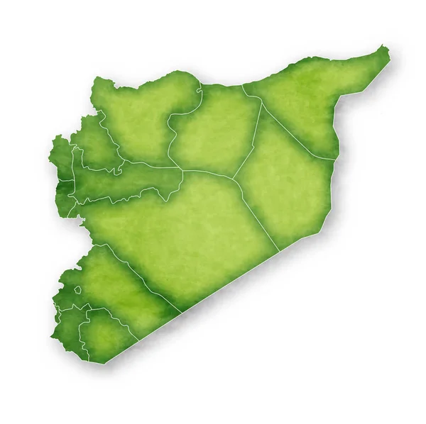 叙利亚地图框架图标 — 图库矢量图片