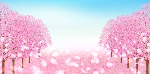 นหล งดอกซาก ระฤด ใบไม — ภาพเวกเตอร์สต็อก