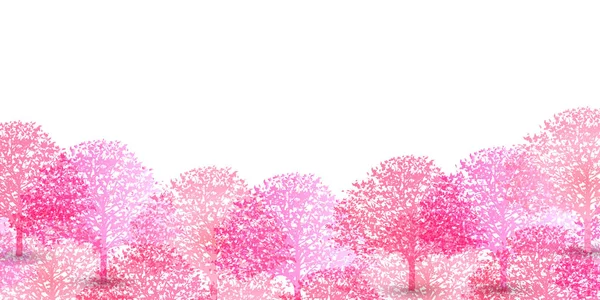 Цветок Сакуры Весенний Цветочный Фон — стоковый вектор
