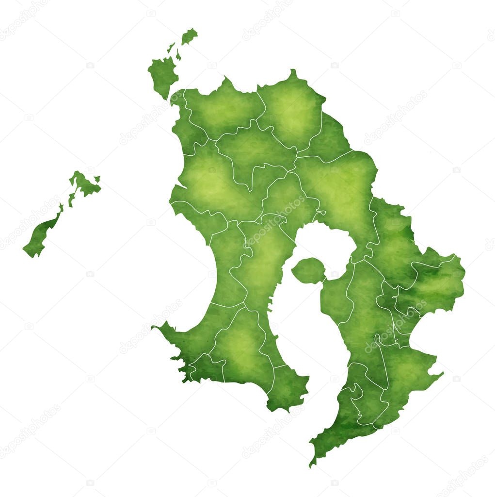 Kagoshima Map green icon
