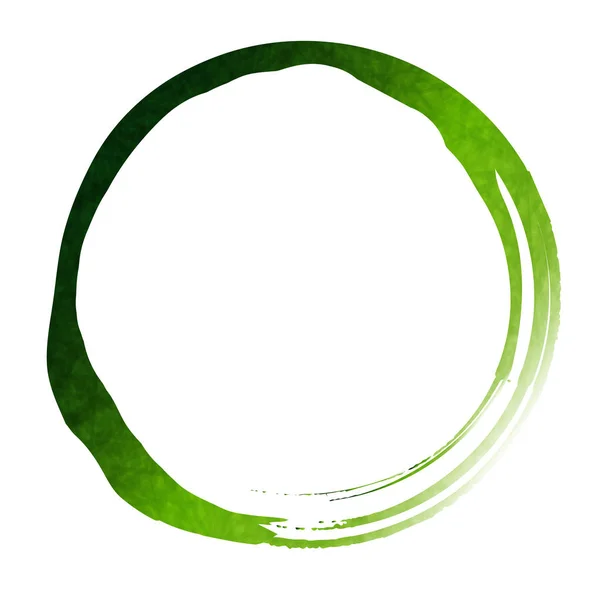 新鲜的绿色圆圈图标 — 图库矢量图片