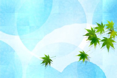 Maple yaz tebrik kartı arka plan yaprakları