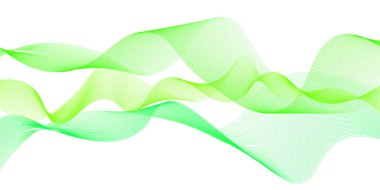 Yeşil dalga eğrisi arka planı