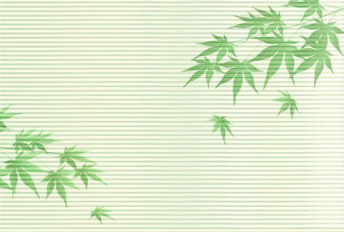 Taze yeşil yaprakları yeşil arka plan