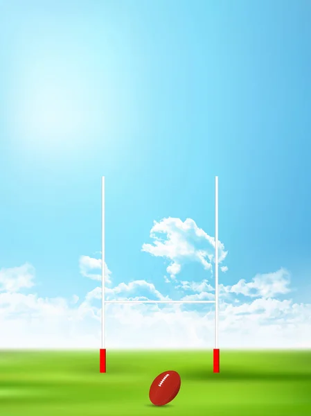 Rugby Pole Fondo Deportivo — Archivo Imágenes Vectoriales