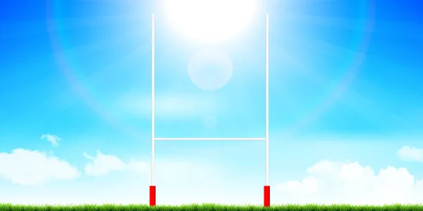 Rugby Pole Fondo Deportivo — Vector de stock