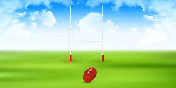 Rugby Pole Fondo Deportivo — Vector de stock