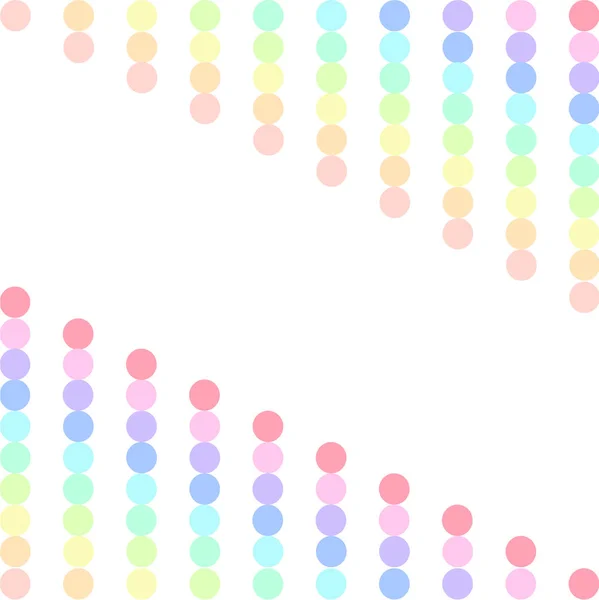 Kleurrijke Polka Dot Patroon Achtergrond — Stockvector