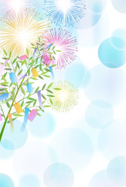 Tanabata polka nokta yaz arka plan