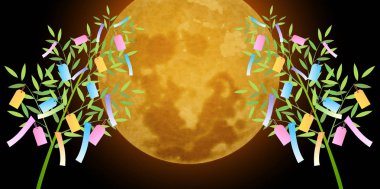 Tanabata ay yaz arka plan