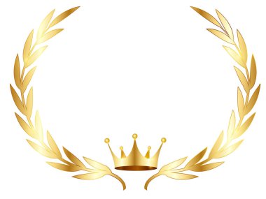 Taç defne siluet ikonu