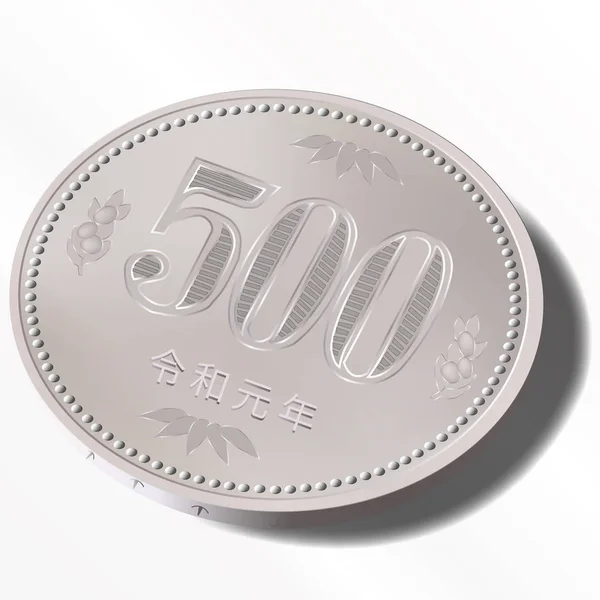 Moneta Moneta 500 Icona — Vettoriale Stock