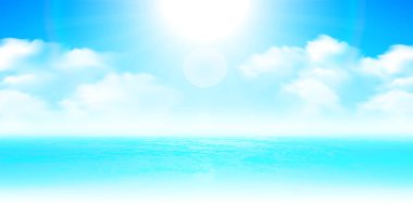 Deniz yaz manzara arka plan