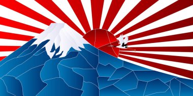 Mount fuji japonya gündoğumu arka plan