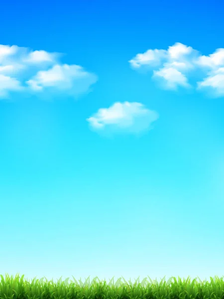 Небесні Хмари Пейзажний Фон — стоковий вектор