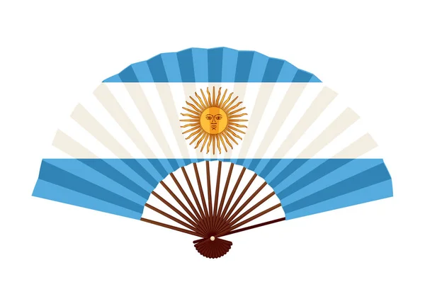 Argentinas Nationella Flaggsymbol Ikon — Stock vektor
