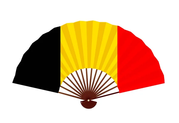 Bélgica Icono Símbolo Bandera Nacional — Vector de stock